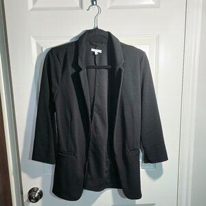 Women's 3/4 Length Sleeve, Black Blazer, M